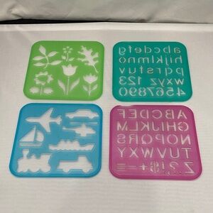 Tupperware Tuppertoys Stencil Set